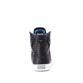 Supra Kids SKYTOP High Top Shoes Black/white | US-89491